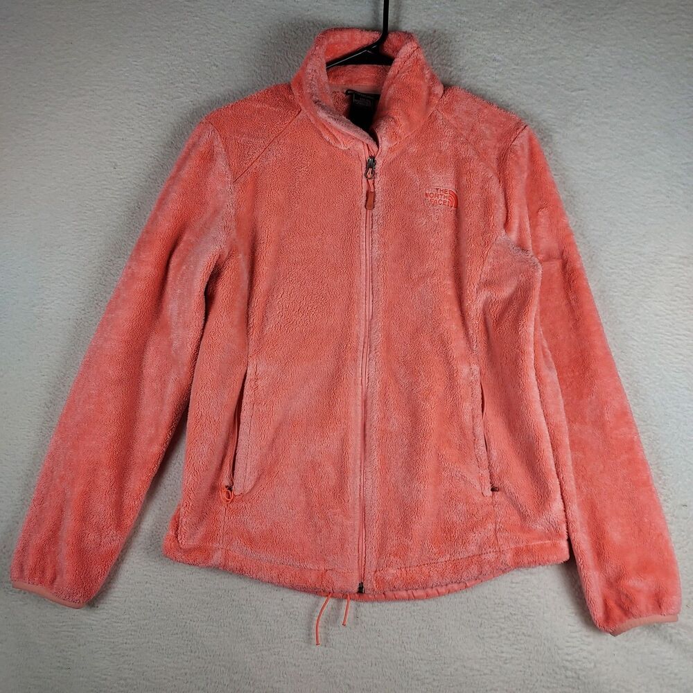 The North Face Osito Fleece Jacket Womens Medium Pink Coral Full Zip